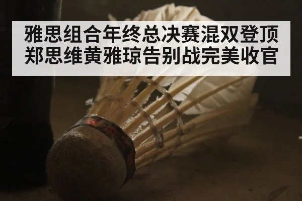 雅思组合年终总决赛混双登顶 郑思维黄雅琼告别战完美收官